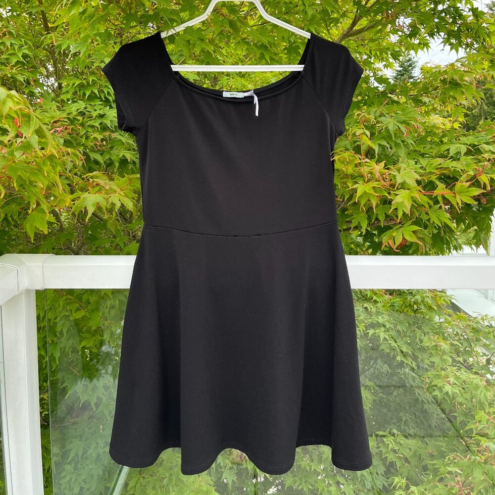 kimchi blue black empire waist babydoll dress